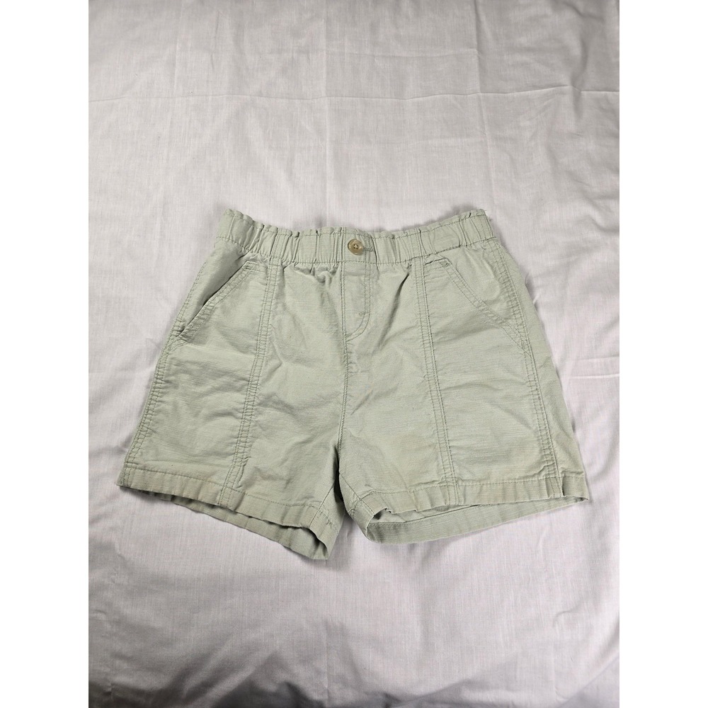 Signature By Levi Strauss & Co Shorts Womens Large Green Chino Pull On Casual